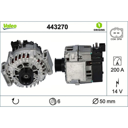 Valeo Car Alternator 12V 443270