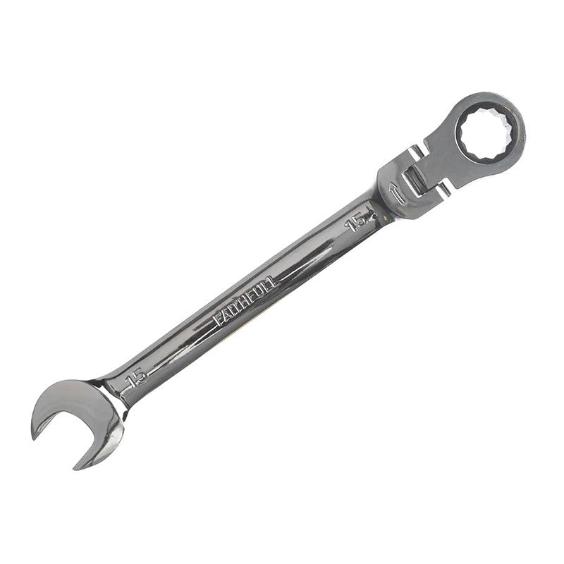 Faithfull Ratchet Combination Spanner Flex Head CV 8-30mm