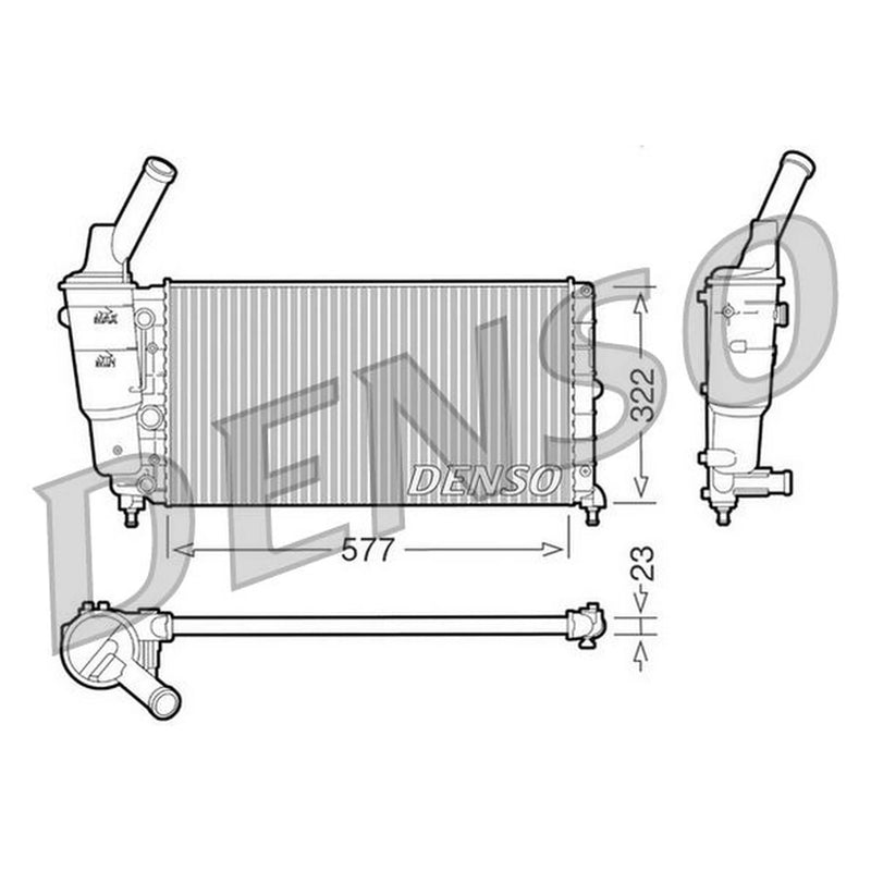 Denso Engine Radiator DRM13006