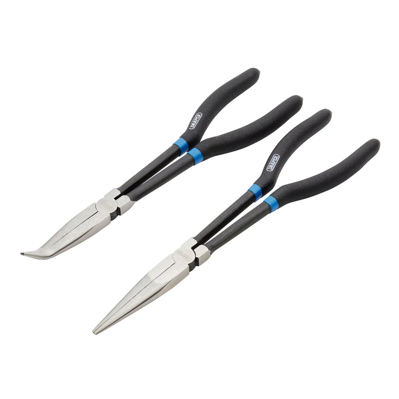 Draper Long Nose Pliers Set - 2 Piece Carbon Steel