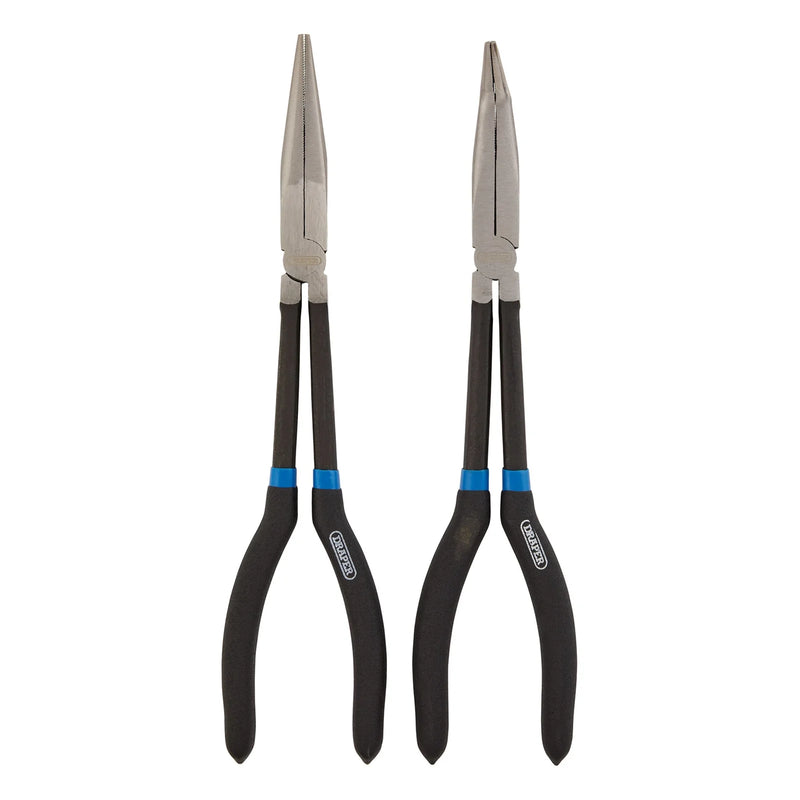 Draper Long Nose Pliers Set - 2 Piece Carbon Steel