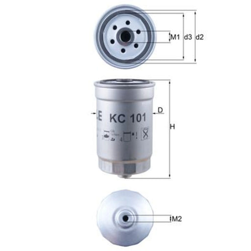 Mahle Fuel Filter Element KC 101