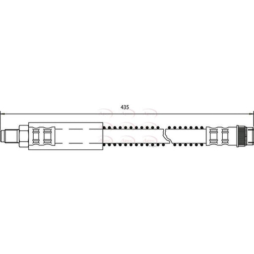 Apec Brake Hydraulic Hose Line Rear HOS3378