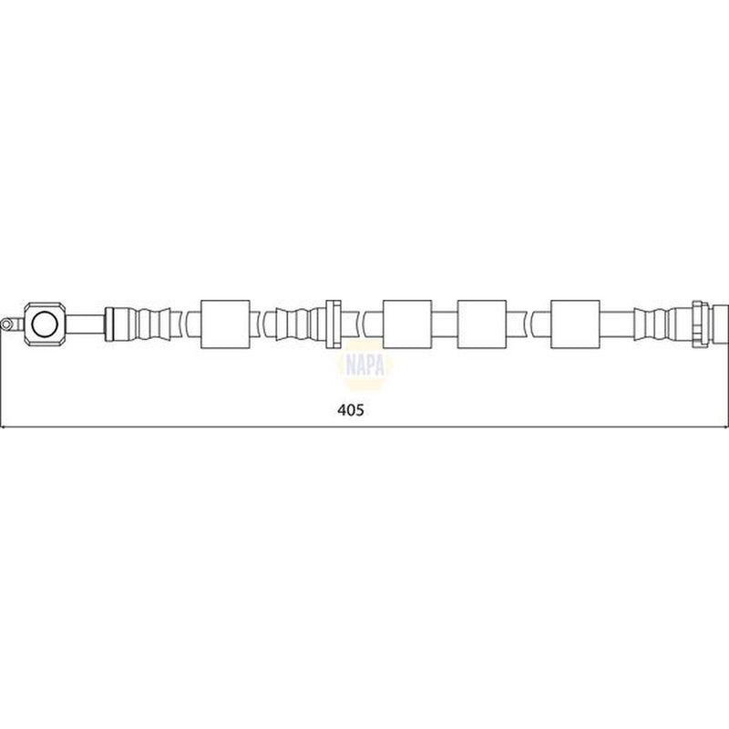 NAPA Brake Hydraulic Hose Line Front Left NBH1161
