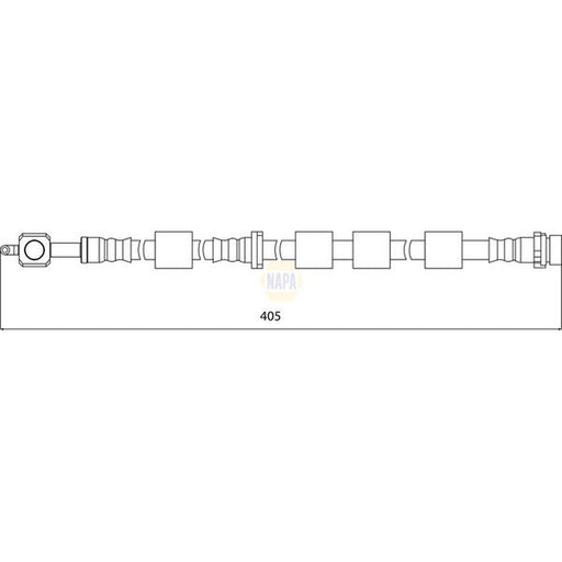 NAPA Brake Hydraulic Hose Line Front Left NBH1161