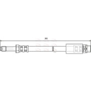 Apec Brake Hydraulic Hose Line Rear HOS3566