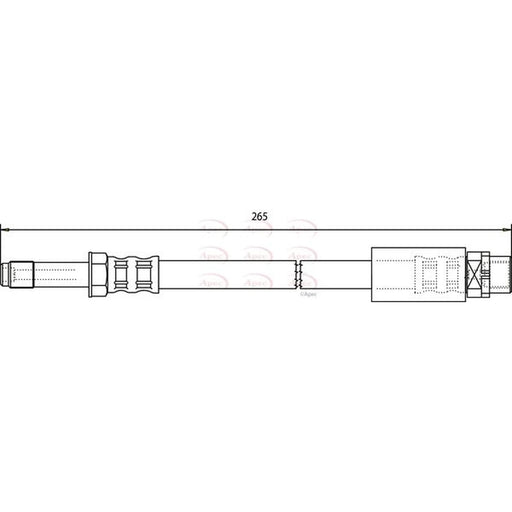 Apec Brake Hydraulic Hose Line Rear HOS3566