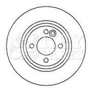 Key Parts 2 x Vented Front Brake Discs KBD4256