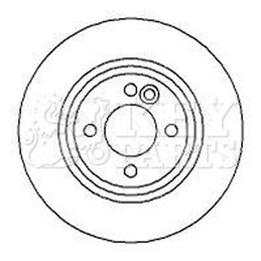 Key Parts 2 x Vented Front Brake Discs KBD4256