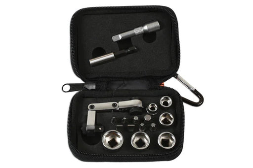Laser Tools Mini Flexi Ratchet Socket and Bit Set 17pc - PL