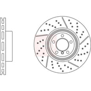 Apec 2 x Vented Rear Brake Discs DSK3107