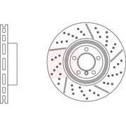Apec 2 x Vented Rear Brake Discs DSK3107