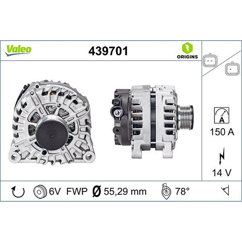 Valeo Car Alternator 12V 439701