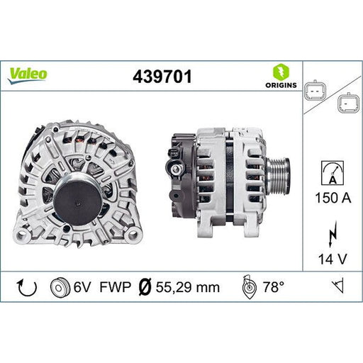 Valeo Car Alternator 12V 439701