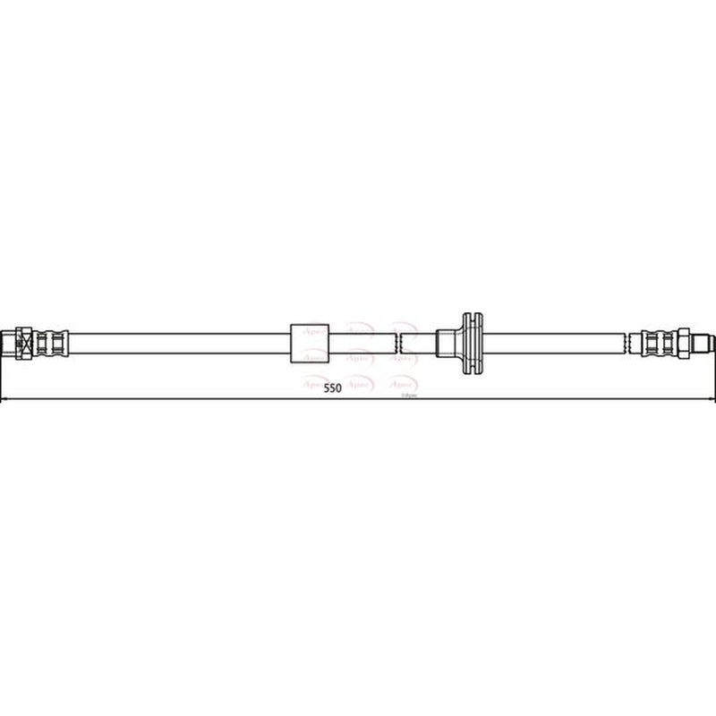 Apec Brake Hydraulic Hose Line Front HOS3612