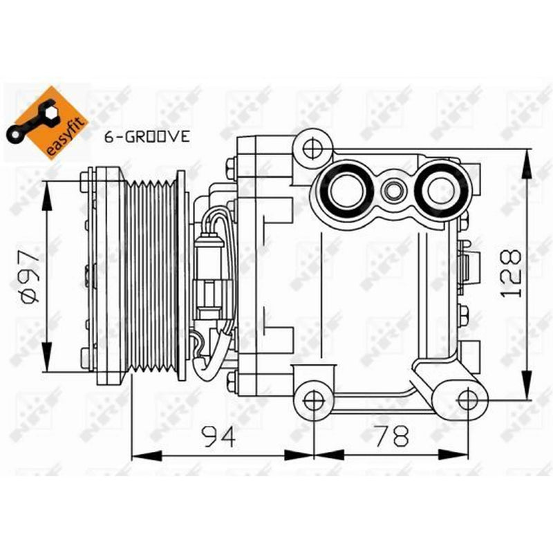 NRF Air Conditioning Compressor 32724