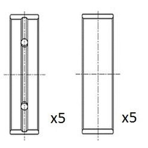 FAI Main Bearing Set 50mm BM1008-050