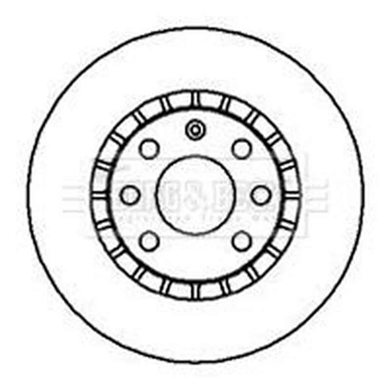 Borg & Beck 2 x Vented Front Brake Discs BBD4904