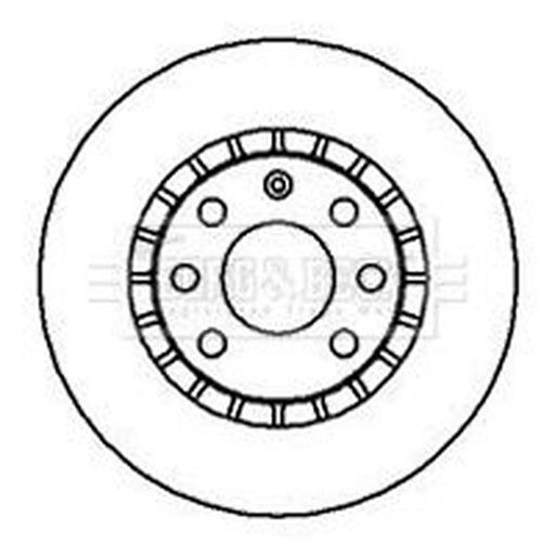Borg & Beck 2 x Vented Front Brake Discs BBD4904