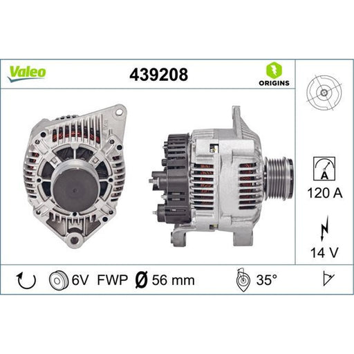 Valeo Car Alternator 12V 439208