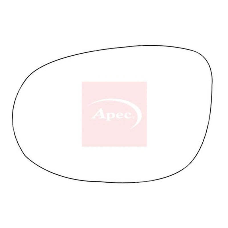 Apec Exterior Wing Mirror Glass Left AMS2645