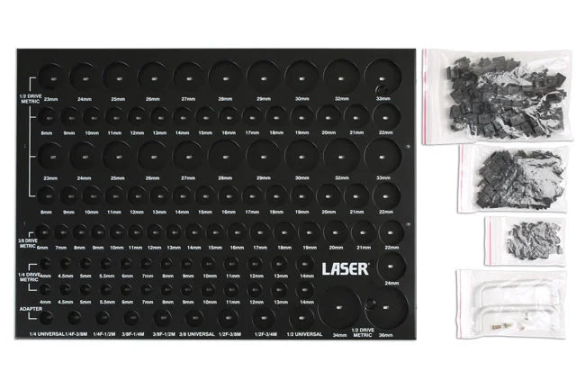 Laser Tools Socket Drawer Organiser - PL