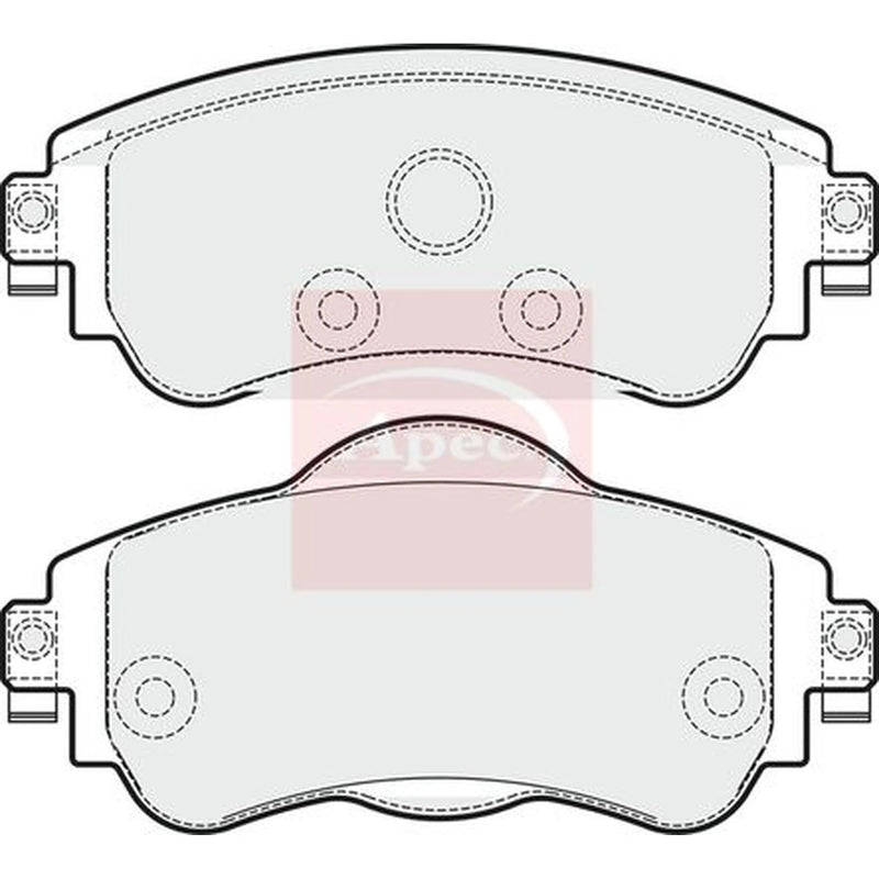 Apec Front Brake Pad Set PAD1813