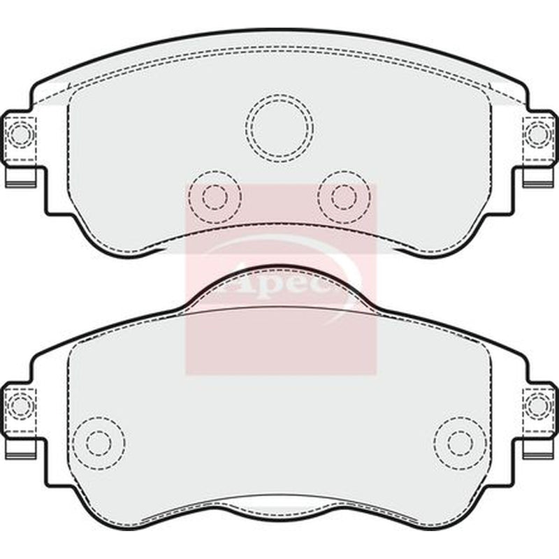 Apec Front Brake Pad Set PAD1813