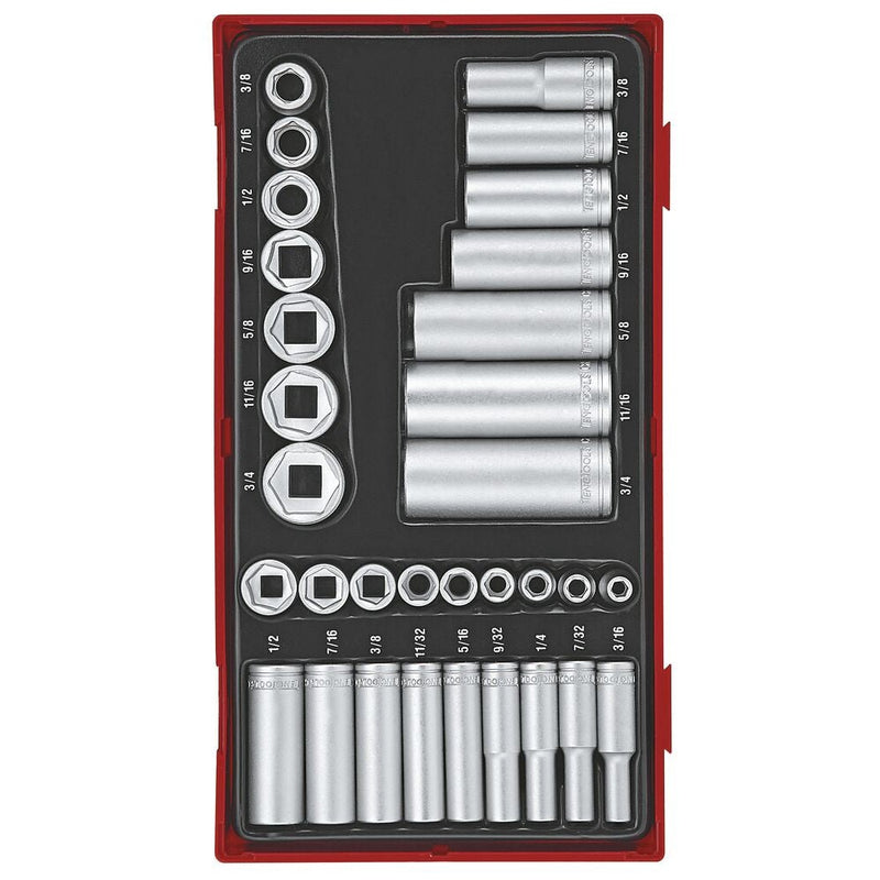 Teng Tools 32-Piece Sockets & Accessories Set TT1