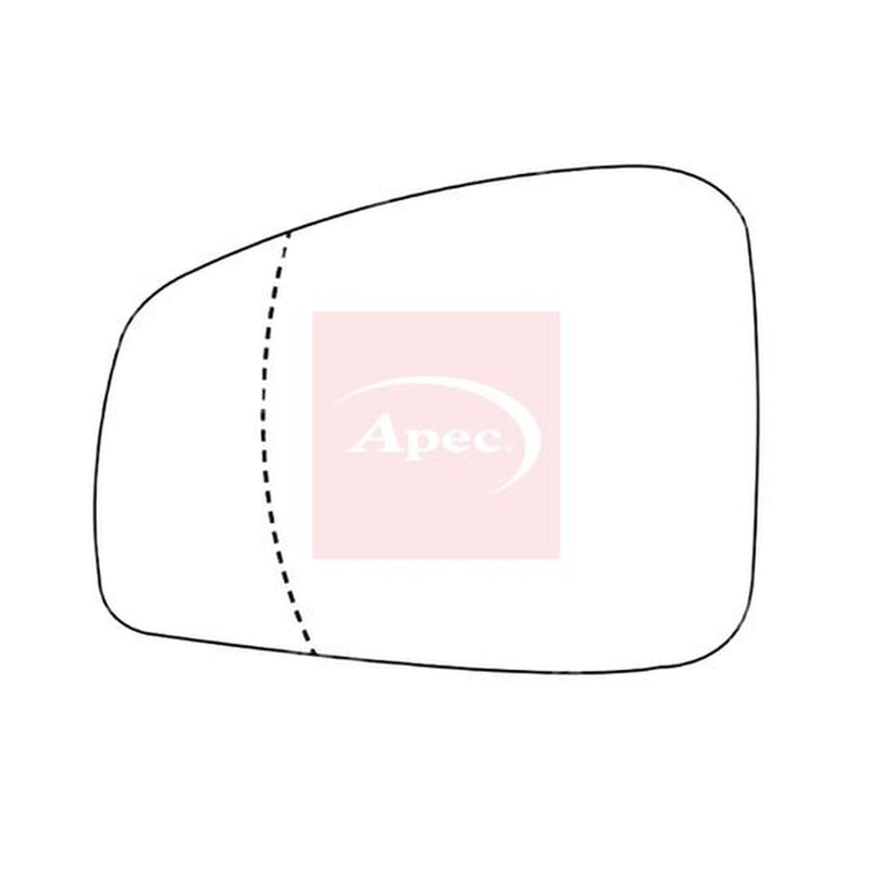 Apec Exterior Wing Mirror Glass Left AMS2633