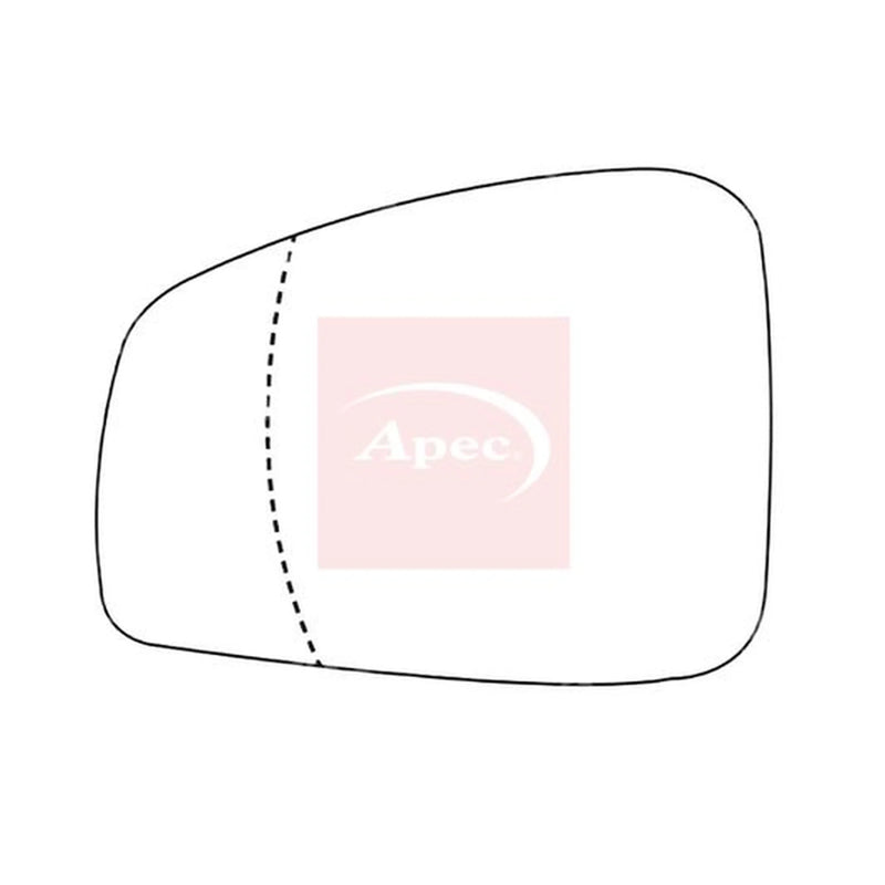 Apec Exterior Wing Mirror Glass Left AMS2633
