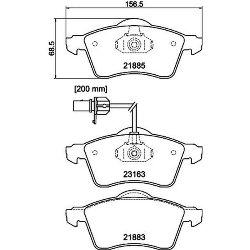 DON Front Brake Pad Set PCP1652