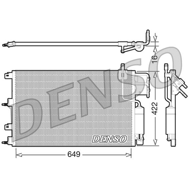 Denso Air Conditioning Condenser DCN10023