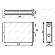 NRF Heater Matrix Core Heat Exchanger 53233