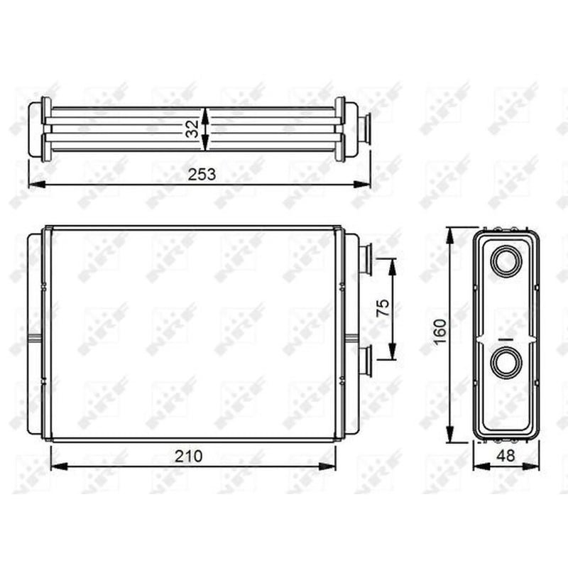 NRF Heater Matrix Core Heat Exchanger 53233