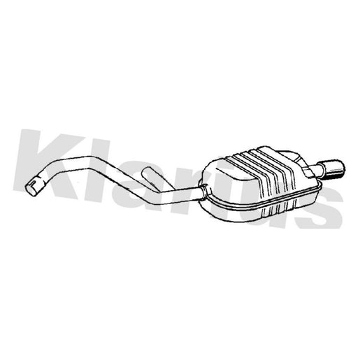 Klarius Box With Tail Pipe Rear VO477D