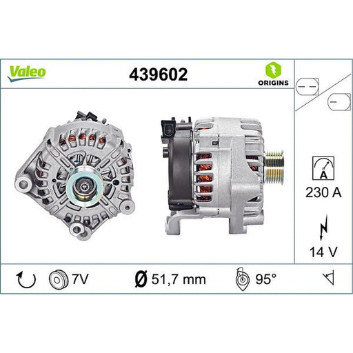 Valeo Car Alternator 12V 439602