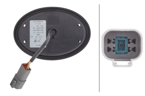 Hella 2SD 343 390-707 Tail Light Assembly