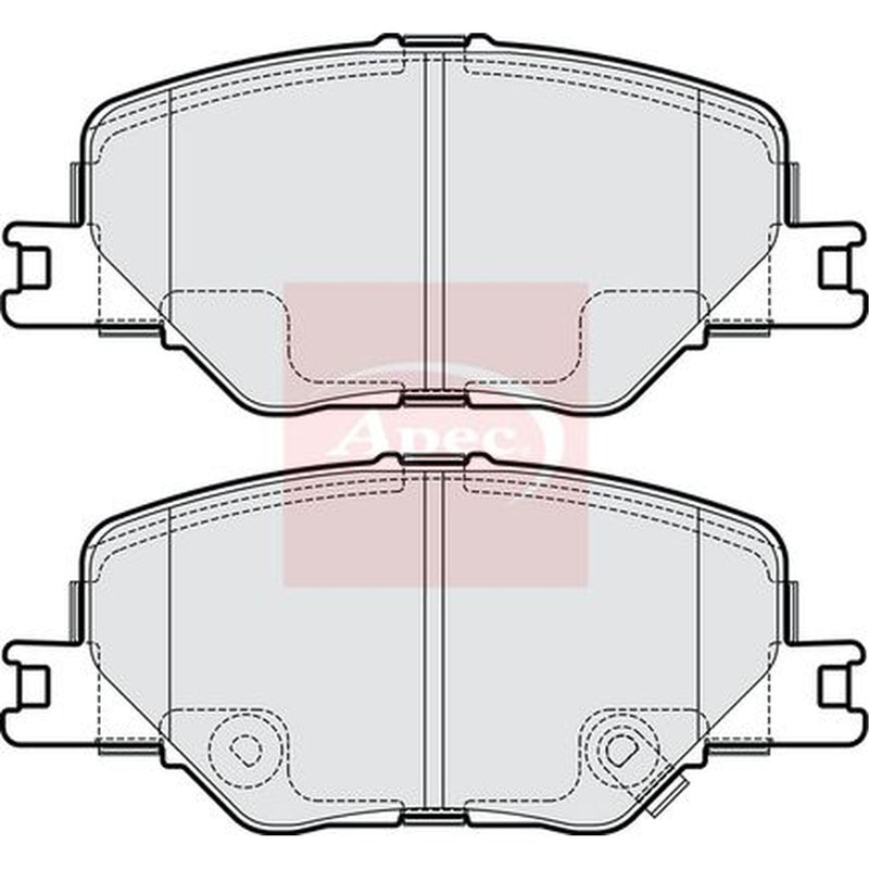 Apec Front Brake Pad Set PAD2253