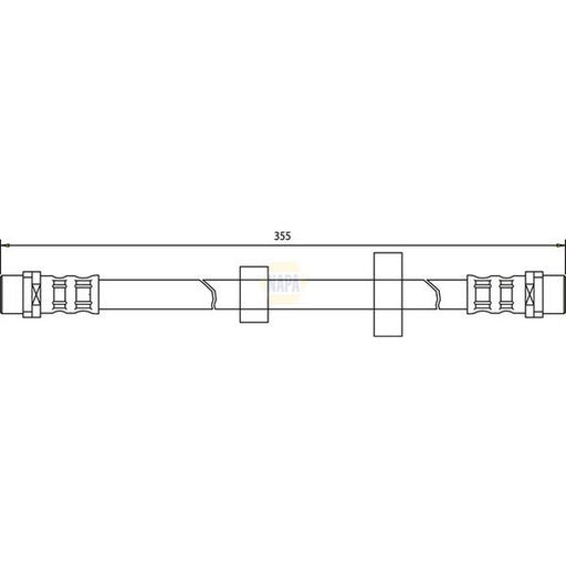 NAPA Brake Hydraulic Hose Line Front NBH1426