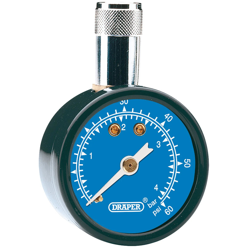 Draper Tyre Pressure Gauge TPG101 0-60psi 0-4bar