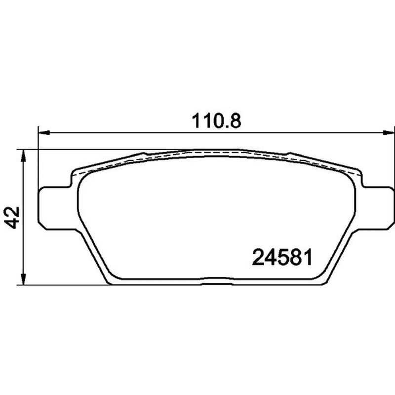 Mintex Rear Brake Pad Set MDB3074
