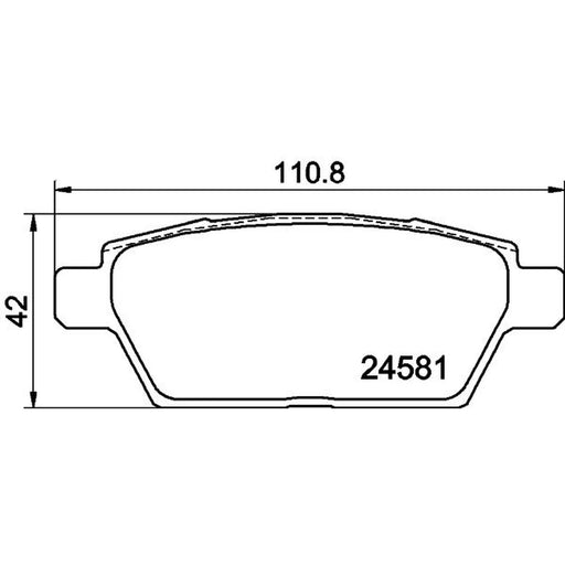 Mintex Rear Brake Pad Set MDB3074