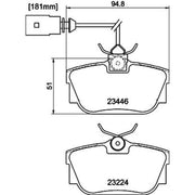 Mintex Rear Brake Pad Set MDB2096