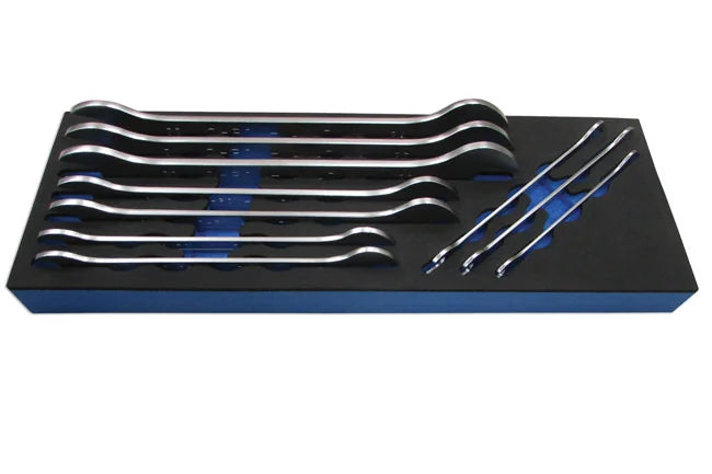 Laser Tools Ultra Thin Open Ended Spanner Set 10pc - PL