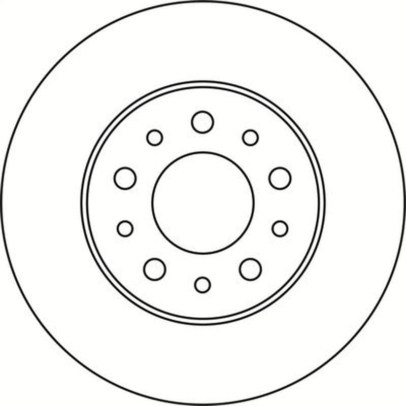 Abtex 2 x Solid Rear Brake Discs BD1842S
