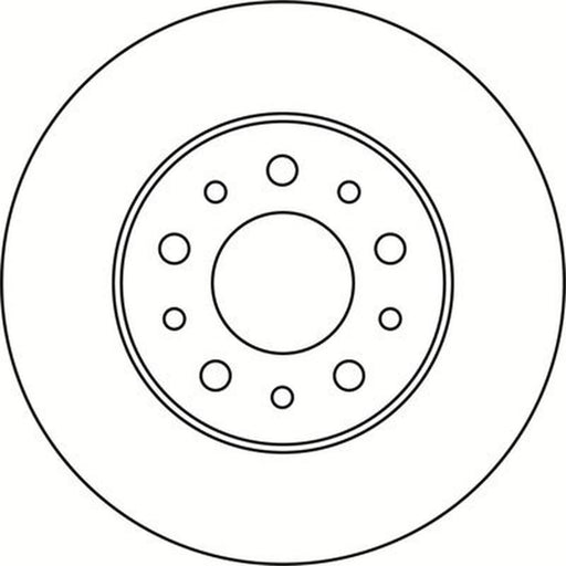 Abtex 2 x Solid Rear Brake Discs BD1842S