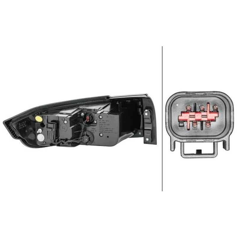Hella Tail Light / Lamp W16W Right 2SK 012 379-461