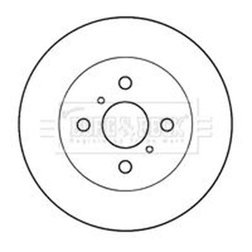 Borg & Beck 2 x Vented Front Brake Discs BBD4175