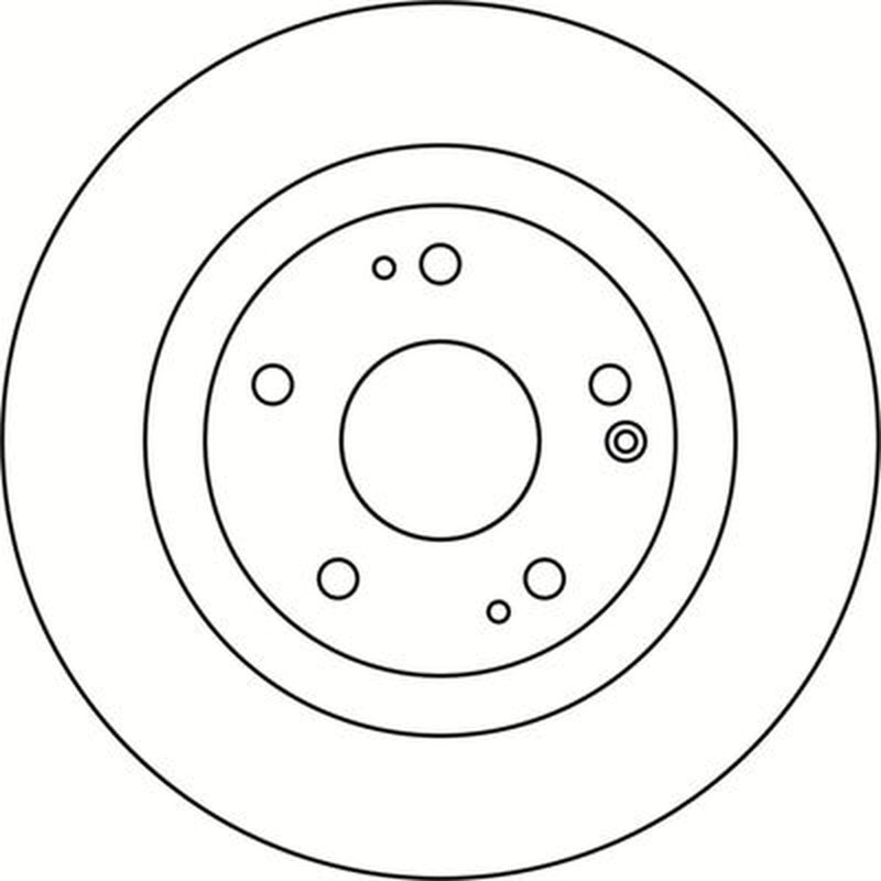 Abtex 2 x Solid Rear Brake Discs BD2232S